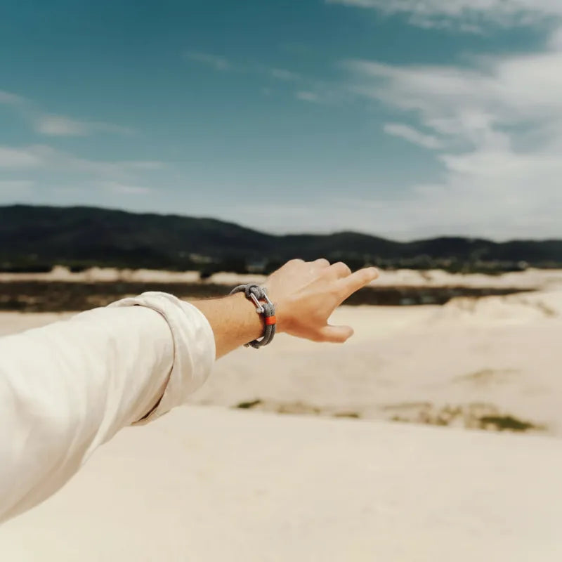 Gray Strand Rope Bracelet